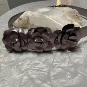 WOMENS Pretty Pewter Petal Stretch Belt